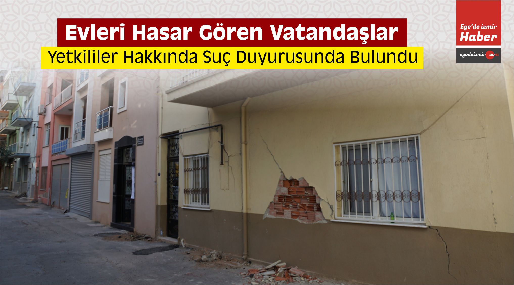 İzmir'de Özel Hastanenin Temel Kazısı Sırasında Yolun Çökmesi