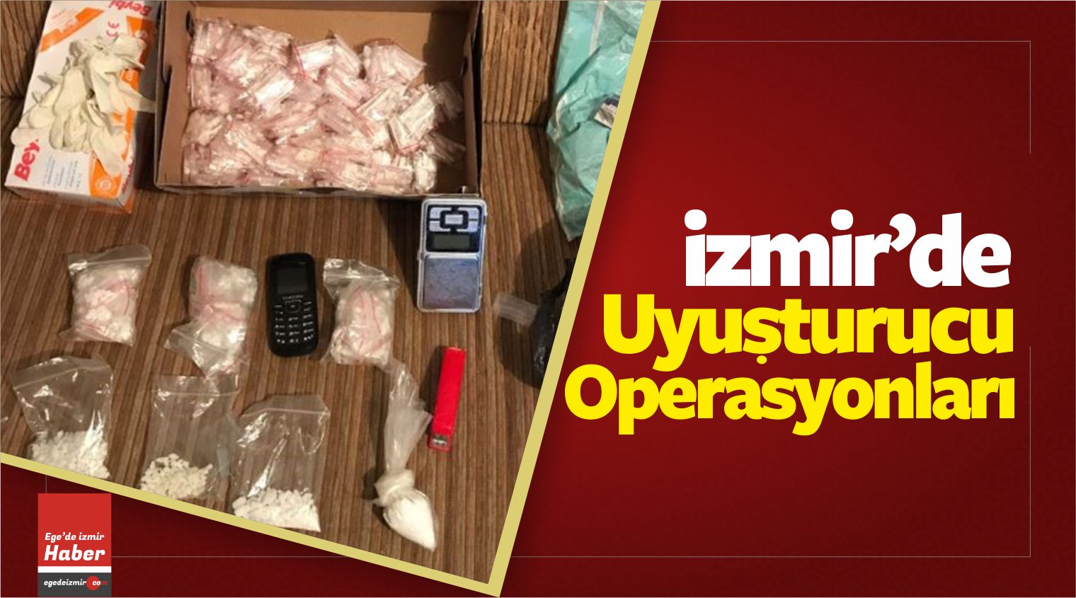 izmir'de uyuşturucu operasyonları
