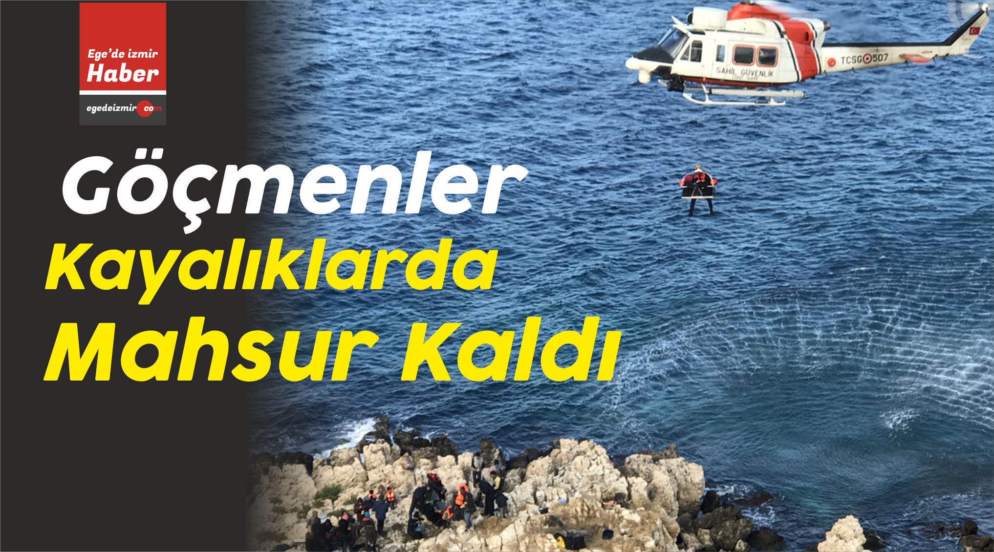 Göçmenler Kayalıklarda Mahsur Kaldı