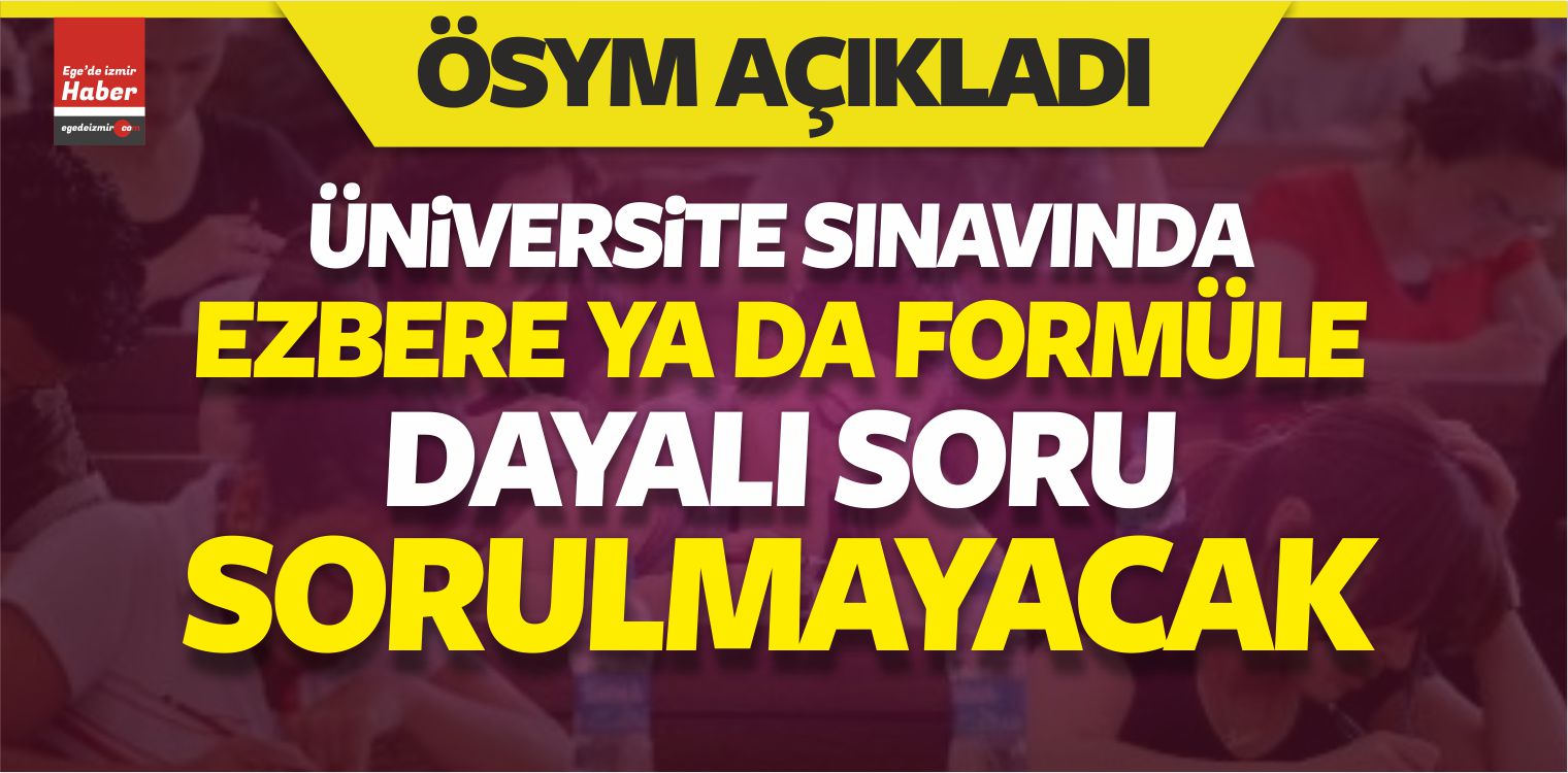 Üniversite Sınavında Formül Yok