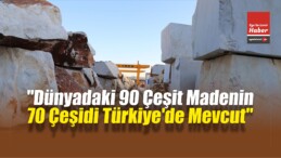 “Dünyadaki 90 Çeşit Madenin 70 Çeşidi Türkiye’de Mevcut”
