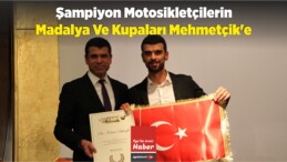 Şampiyon Motosikletçilerin Madalya Ve Kupaları Mehmetçik’e