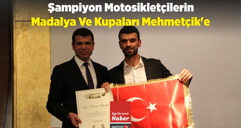 Şampiyon Motosikletçilerin Madalya Ve Kupaları Mehmetçik’e
