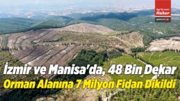 İzmir ve Manisa’da, 48 Bin Dekar Orman Alanına 7 Milyon Fidan Dikildi