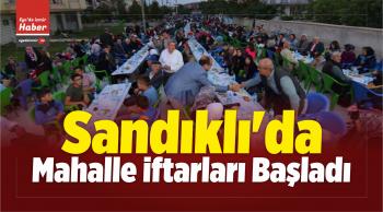 Sandıklı’da Mahalle İftarları Başladı
