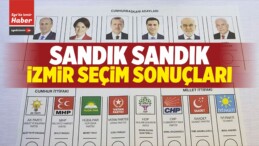 Sandık Sandık İzmir Seçim Sonuçları! 24 Haziran Seçimleri