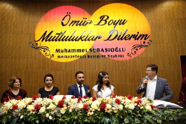 Merkezefendi Mkm de İlk Nikahı Başkan Subaşıoğlu Kıydı