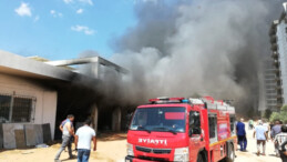 Rezidans İnşaatında Korkutan Yangın