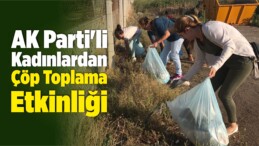 AK Parti’li Kadınlardan Çöp Toplama Etkinliği