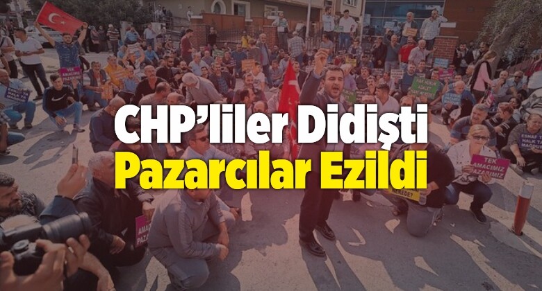 Bayraklı’da CHP’liler Didişti Pazarcılar Ezildi