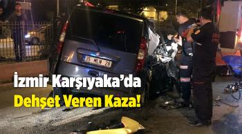 Hafif Ticari Araç Kamyona ve Refüje Çarptı!