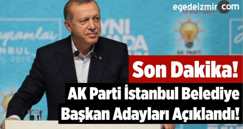 Son Dakika! AK Parti İstanbul Belediye Başkan Adayları Açıklandı!