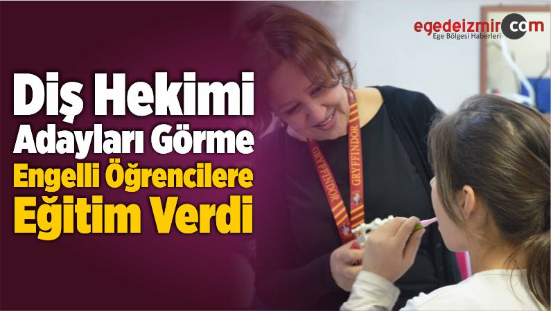 Görme Engelli Öğrencilere Eğitim Verdi