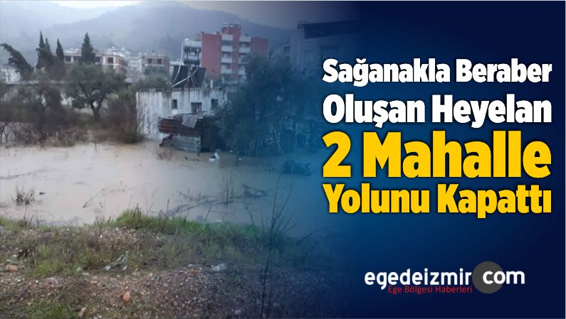 2 mahalle yolu kapandı