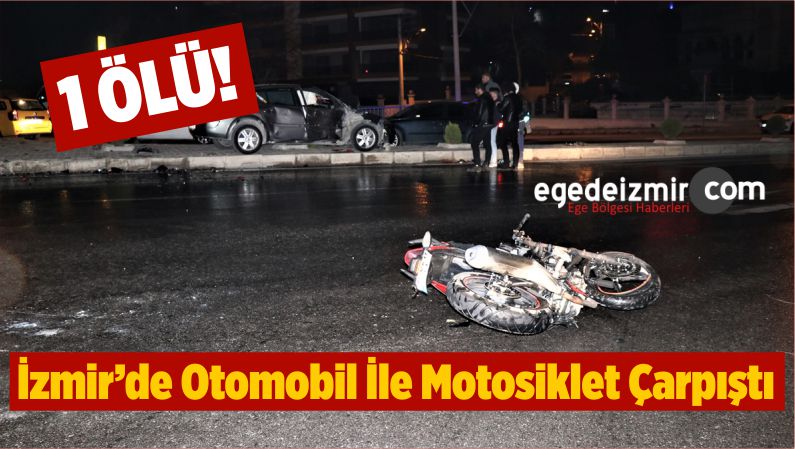 Otomobil İle Motosiklet Çarpıştı