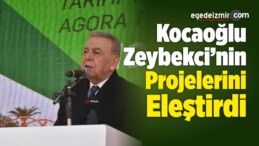 Kocaoğlu Zeybekci’nin ’10 Numara İzmir’ Projelerini Eleştirdi