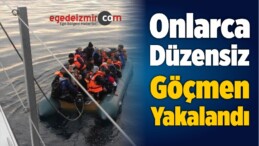 İzmir’in Dikili İlçesinde Onlarca Düzensiz Göçmen Yakalandı