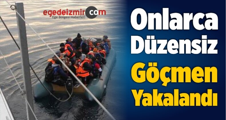 İzmir’in Dikili İlçesinde Onlarca Düzensiz Göçmen Yakalandı
