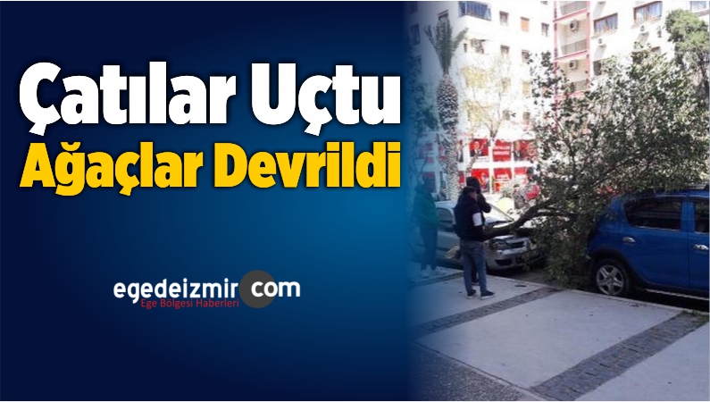 çatıları uçtu