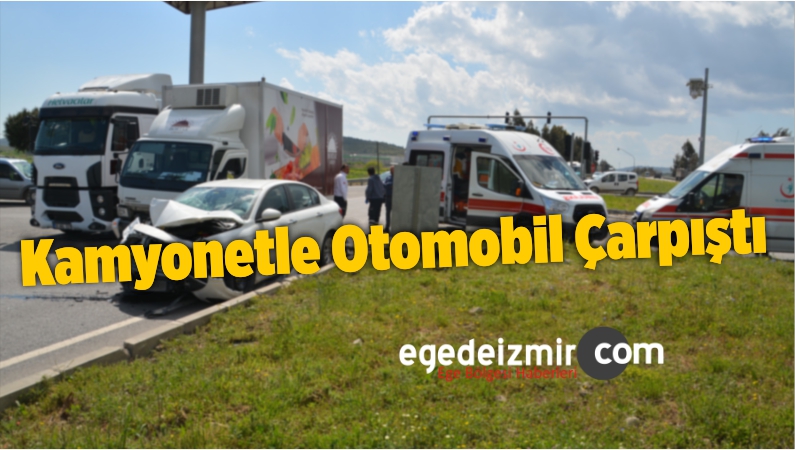 otomobil çarpıştı