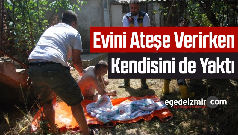 benzin dökerek