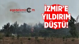 İzmir’de Yıldırım Düşmesi Sonrası Yangın