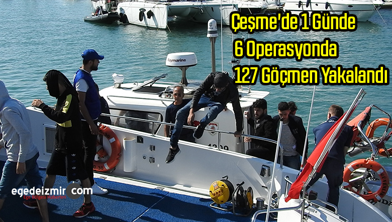 127 göçmen yakalandı