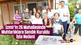 İzmir’in 26 Mahallesinde Muhtarlıklara Sandık Kuruldu İşte Nedeni