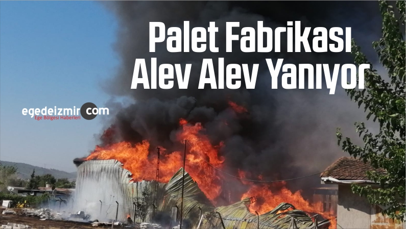 Palet Fabrikası Alev Alev Yanıyor