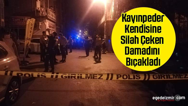 damadını bıçakladı