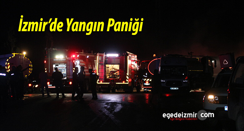 İzmir’de Yangın Paniği