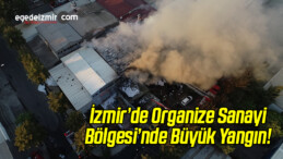 İzmir’de Organize Sanayi Bölgesi’nde Büyük Yangın!