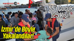 İzmir’de 55’i Çocuk 125 Düzensiz Göçmen Yakalandı
