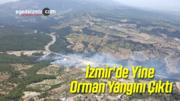 İzmir’deki Sabuncubeli Mevkisinde Orman Yangını Çıktı