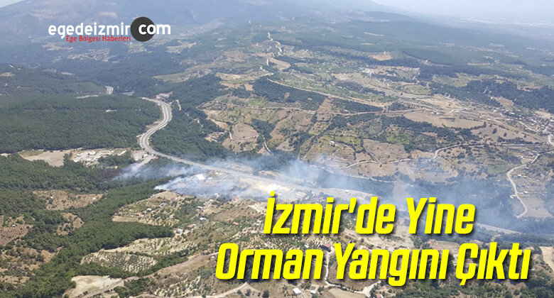 İzmir’deki Sabuncubeli Mevkisinde Orman Yangını Çıktı