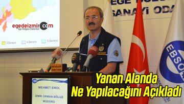 Yanan Alanda Ne Yapılacağını Açıkladı
