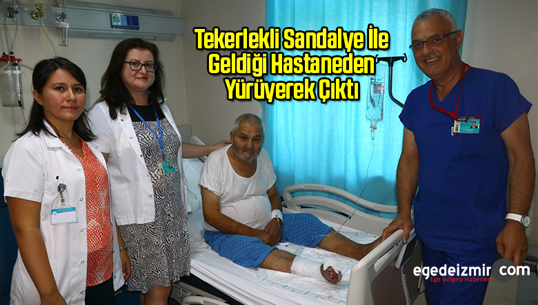 hastaneden yürüyerek çıktı