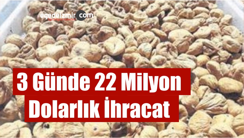 3 Günde 22 Milyon Dolarlık İhracat