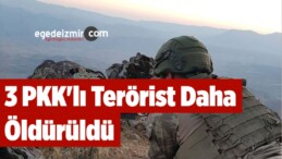 Hakkari’de 3 PKK’lı Terörist Daha Öldürüldü