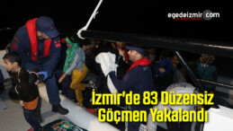 İzmir’de 83 Düzensiz Göçmen Yakalandı
