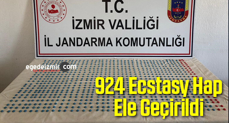 İzmir’de 924 Ecstasy Hap Ele Geçirildi