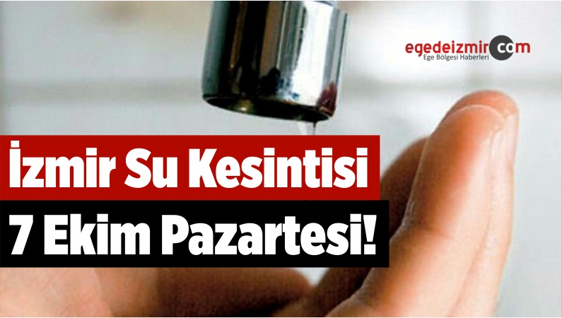 İzmir Su Kesintisi