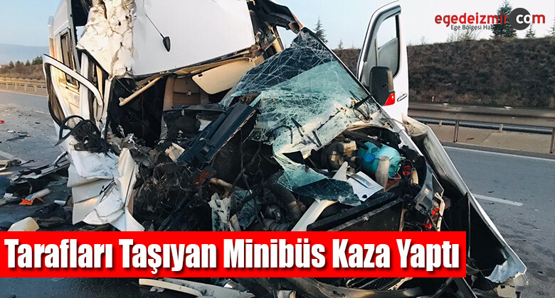 Eskişehir’de Bursasporlu Tarafları Taşıyan Minibüs Kaza Yaptı