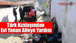 Türk Kızılayından Evi Yanan Aileye Yardım Eli Uzatıldı