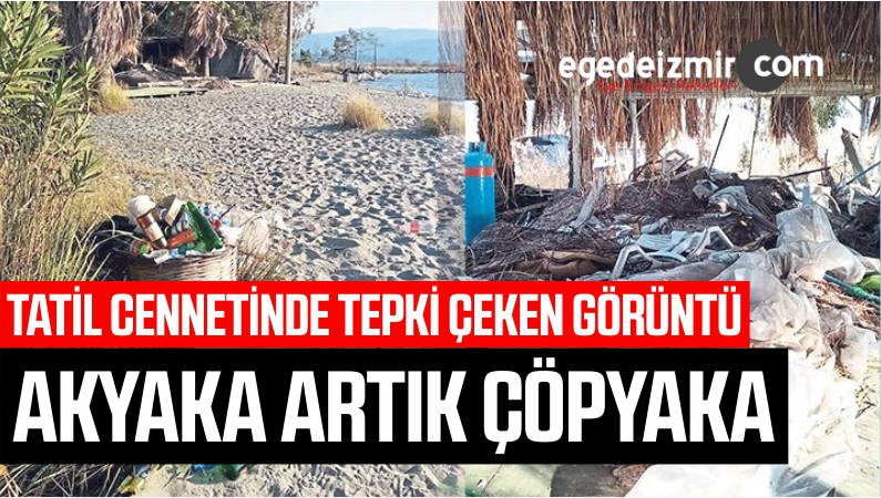 TATİL CENNETİNDE TEPKİ ÇEKEN GÖRÜNTÜ