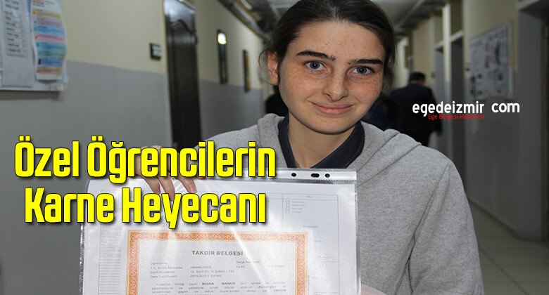 İzmir’de Özel Öğrencilerin Karne Heyecanı