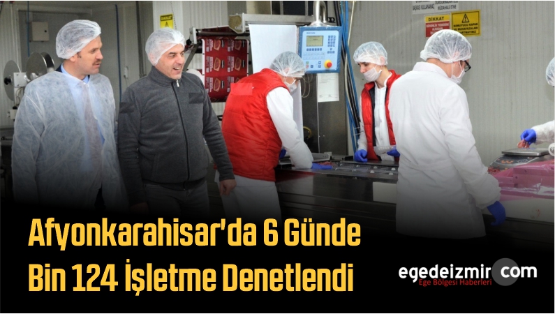 Afyonkarahisar'da 6 Günde Bin 124 İşletme Denetlendi