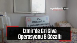 İzmir’de Gri Civa Operasyonu: 8 Gözaltı