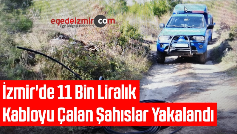 İzmir'de 11 Bin Liralık Kabloyu Çalan Şahıslar Yakalandı