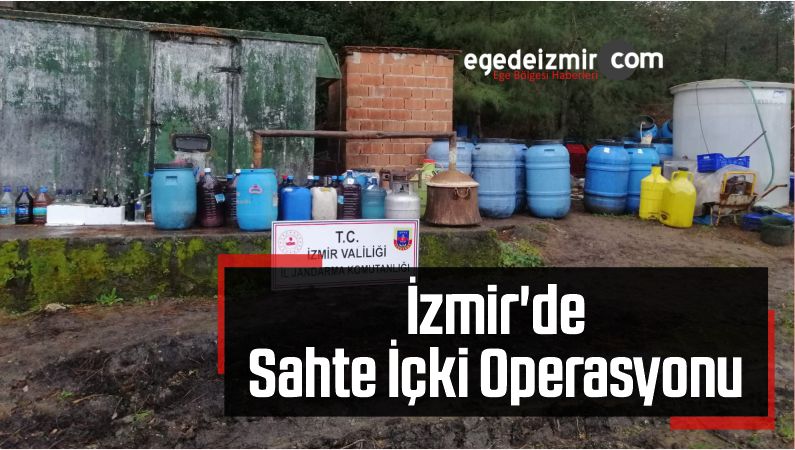 İzmir'de Sahte İçki Operasyonu